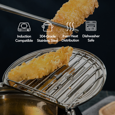 Stainless Clad Frying Pot