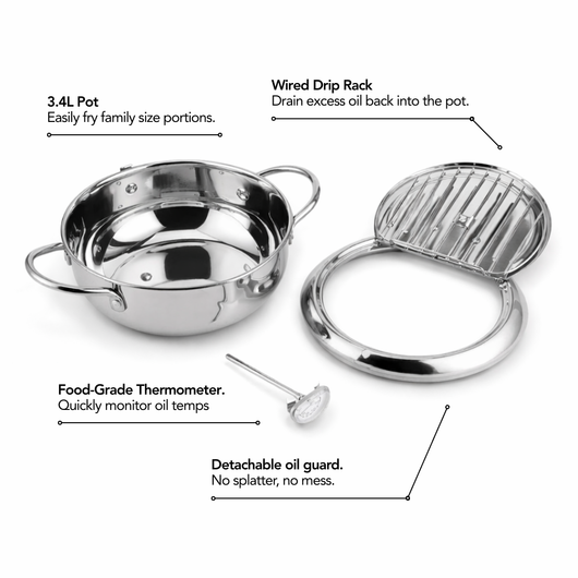 Stainless Clad Frying Pot